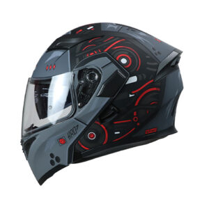 CASCO GRIS M/ROJO DROID HRO 3400 XL (copia)