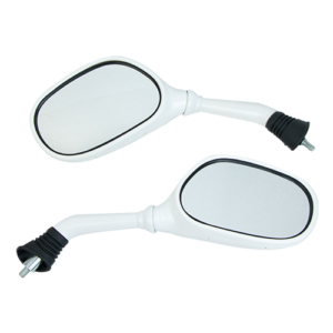 SET DE ESPEJOS ELITE 125 BLANCOS KIMTEC