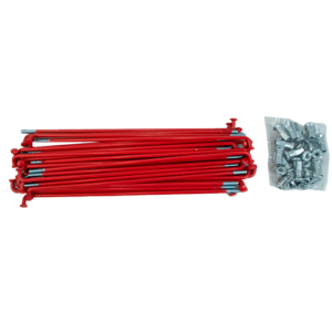 SET DE RAYOS TRAS/DELANT SUZUKI AX100 RO