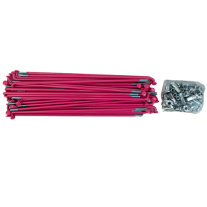 SET DE RAYOS TRAS/DELANT SUZUKI AX100 RO