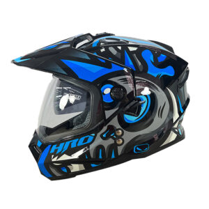CASCO NEGRO M/AZUL COLORS HRO MX330 L