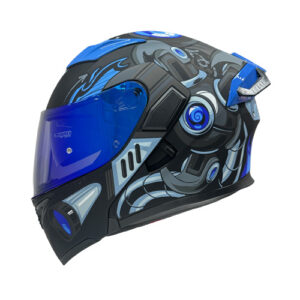 CASCO NEGRO M/AZUL ROBOT-EVO L (copia)