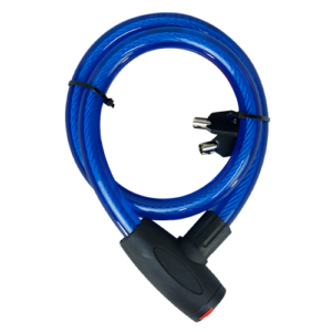 CANDADO DE SEGURIDAD 20 MM/1.00MTS AZUL
