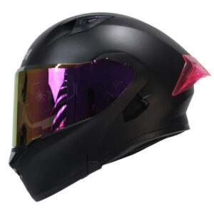 CASCO NEGRO SPOILER FUSCIA ICH 3120 M (copia)