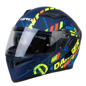 CASCO AZUL M/AMARILLO DANGER HRO 3400 S