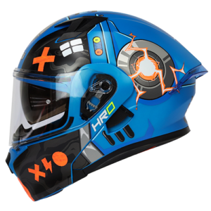 CASCO AZUL M/NARANJA BOT HRO 3420 S