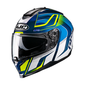 CASCO HJC C70 AZUL M/BLANCO LANTIC M