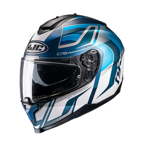 CASCO HJC C70 BLANCO/AZUL/GRIS LANTIC M