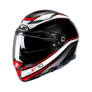 CASCO HJC F70 DIWEN BLANCO/NEGRO/ROJO M