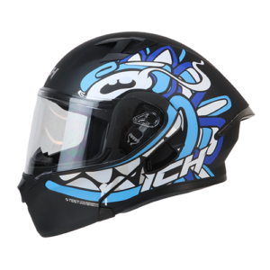 CASCO NEGRO M/AZUL OHAN ICH-3120 S