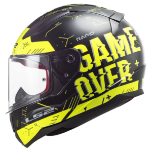 CASCO RAPID PLAYER NEGRO AMARILL LS2 S