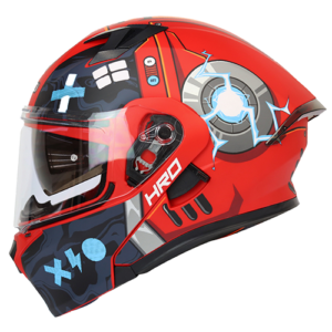 CASCO ROJO M/AZUL BOT HRO 3420 S